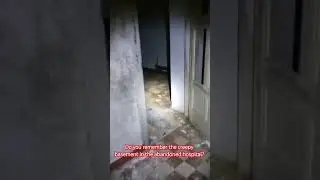 The Creepy basement in the abandoned hospital. 