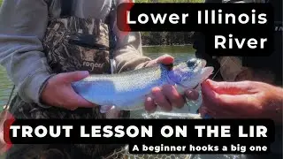 Fly fishing lesson on the LIR