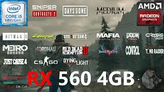 RX 560 4GB  Test in 18 Games in 2021
