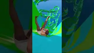Amanda, Michael, Sophia & Cow Water Slide #1 
