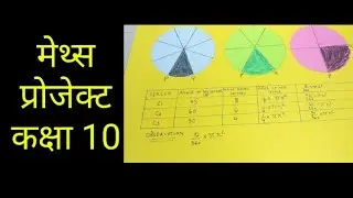 Maths Project |  Proof of Area of Sector | Circle | Grade 10
