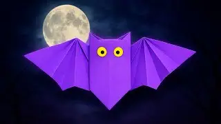 Easy Origami Halloween Bat - How to Fold