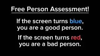 Free Person Assessment!