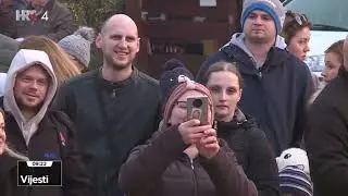 Djed Mraz stigao je i ove godine i razveselio mališane, isječak HRT 4, Vijesti 07.01.2023