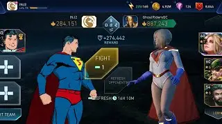 SUPERMAN (Classic) vs BATMAN (Arkham Knight), POISON IVY (Flora) ☠️ InJustice 2 Mobile Gameplay