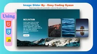 Create Image Slider Using HTML, CSS and JavaScript | Tutorial in Hindi. #website #programming