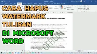 How to Remove/Delete Watermarks from Text in MS Word Documents