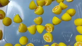 Лимончики из полимерной глины ♥️ Мастер класс. Кратко.☺️