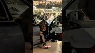 SEXY LADY ARRIVES IN AUDI RS6 