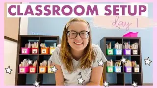 CLASSROOM SET UP DAY 1 | First Grade Teacher ✨