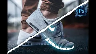 Glowing Sneakers Photo Effect by Technical Man