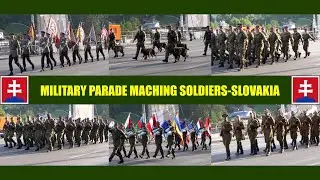 VOJENSKÁ PREHLIADKA -POCHOD VOJAKOV-80 VÝROČIE SNP-BANSKÁ BYSTRICA-2024