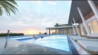 Modern pool villa l Model by Prota Stucture