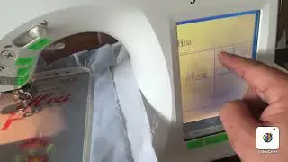 Chọn & chỉnh chữ lớn nhỏ - Tua qua lại mũi thêu l Máy may và thêu Juki HZL-009