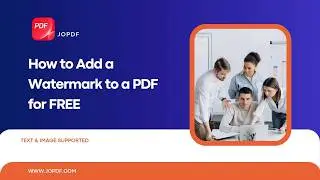 How to Add a Watermark to a PDF for FREE | JOPDF