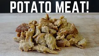 Making SHREDDED VEGAN CHICKEN from INSTANT POTATOES