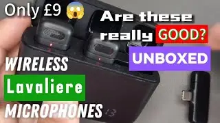 Unboxing TEMU Wireless Lavaliere Microphones! £9 🎤😱🔥 #microphones #lavaliere #temu #viral #trending