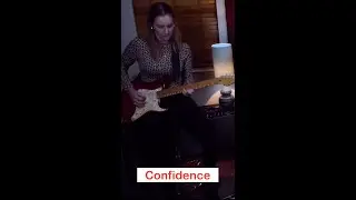 Confidence shred on guitar 