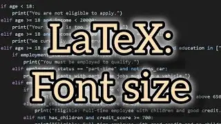 Mastering LaTeX: How To Work With Font Sizes
