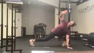 Spider Stretch w/ Spinal Rotations