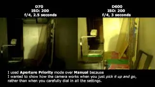 D70 vs D600: ISO Comparison