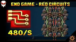 Factorio: Red Circuits Blueprint - End Game (Space Age DLC)