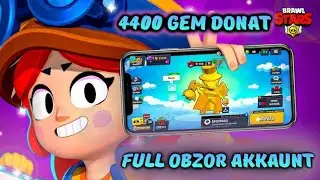 4400 GEM DONAT QILIB AKKAUNTNI FULL OBZOR QILAMIZ / BRAWL STARS UZBEK TILIDA