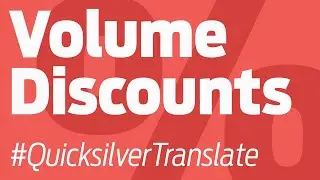 Quicksilver Translate Volume Discounts