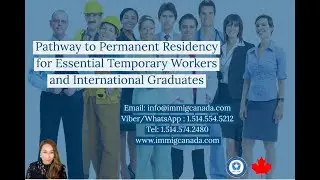Permanent Residence  Pathway for Essential Workers and International Graduates