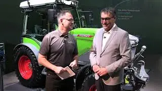 A lunchtime charge keeps Fendt's electric Vario tractor working through the day