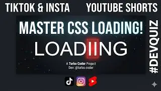 Creative Text Loading Animation Using HTML & CSS Tutorial 🚀