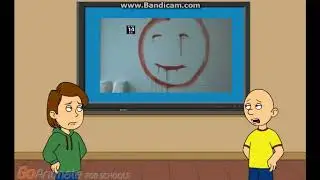 Caillou Appears On TV and gets grounded