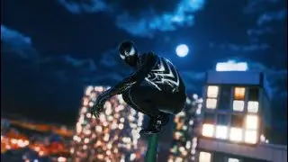 Black Symbiote Suit Aggressive Swinging and Combat