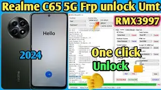Realme c65 5g frp unlock umt | Realme rmx3997 frp bypass umt pro ✅