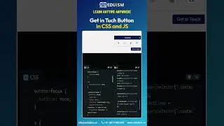 Get in Tuch Button in CSS and JS! 