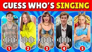 Can You Guess Who’s Singing? 🎤🎶 | Guess YouTuber's Age? | Ninja Kidz, Salish, Royalty Family, Nastya