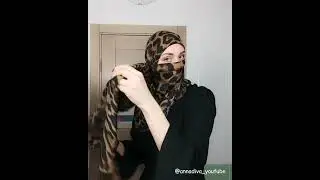 Scarfstyle #307  Сховалась за леопардом. Без голок і вузлів.