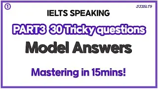 IELTS Speaking Part3 30문제 15분만에 정리하기_모범답안 (model answers x5sets)