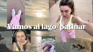 Calurosa tarde de VERANO, voy al LAGO y a PATINAR