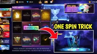 🤯New Faded wheel Event One Spin Trick🤩💥 | New Arrival Animation Only One Spin Trick😍🔥| FF New Event