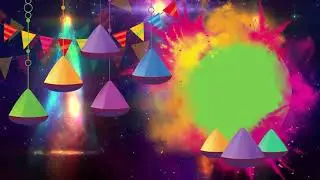 HOLI Animation Green Screen video Effect 2020