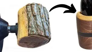 Leather and Walnut are Beautiful Together! - Woodturning