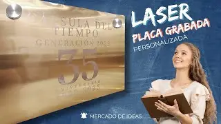 Custom commemorative plaque in aluminum with professional laser engraving
