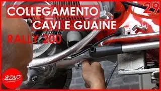 Vespa Rally 200 - Collegamento cavi e guaine a motore (29)