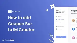 How to add a Coupon Bar to IM Creator