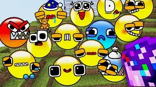 Fire In The Hole, But They Alphabet Lore Lobotomy Dash Difficulty Faces in Minecraft PE