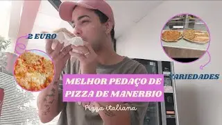 Melhor pedaço de pizza da cidade que estou e custa 2 euro e é gigante !!