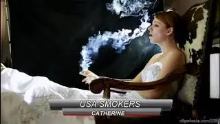 Catherine smoking model from USA SMOKERS all clips