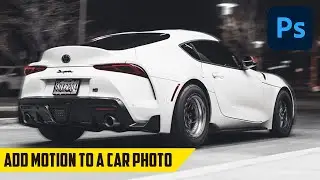 Turn a Static Car Photo to Dynamic in Photoshop Tutorial - Create Motion to a Parked Car