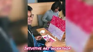 Intuitive painting- intuitive art workshop Miss da Vinci - art is fun - Impressionism painting